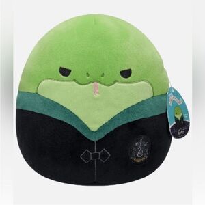 Squishmallows Slytherin Snake Plush - Green and Black Harry Potter NWT 7”